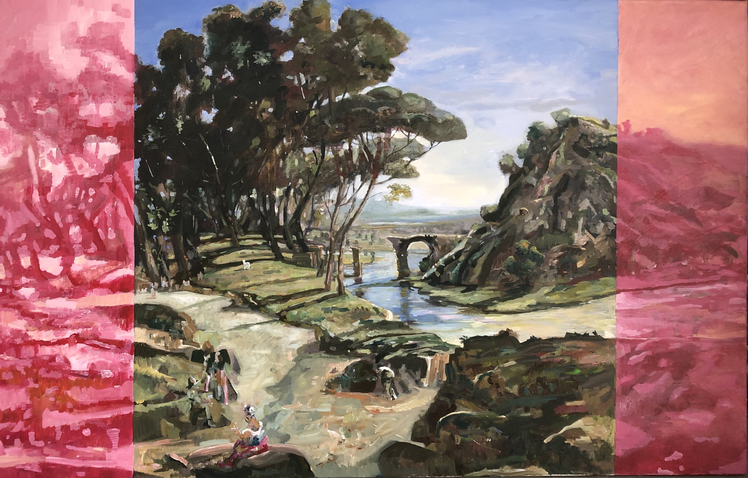 corot-en-rose-90x140-oil-on-canvas